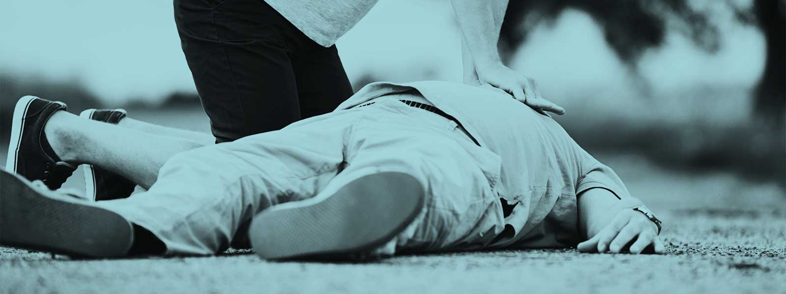 Someone being given CPR