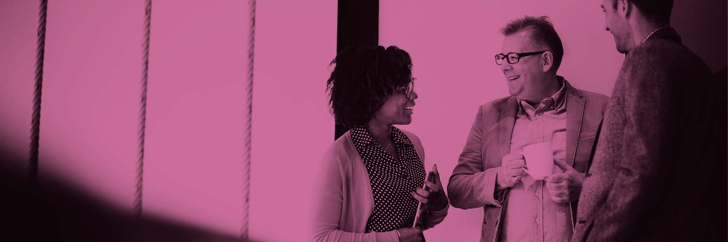 People standing and talking