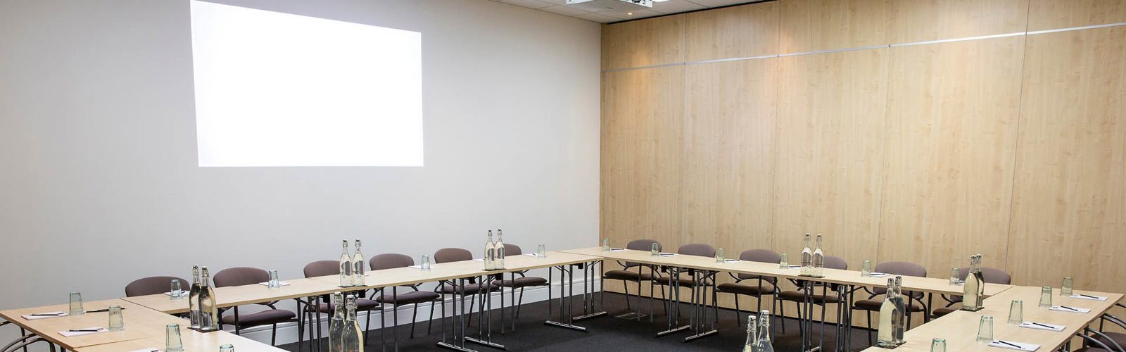 Water room with boardroom set up