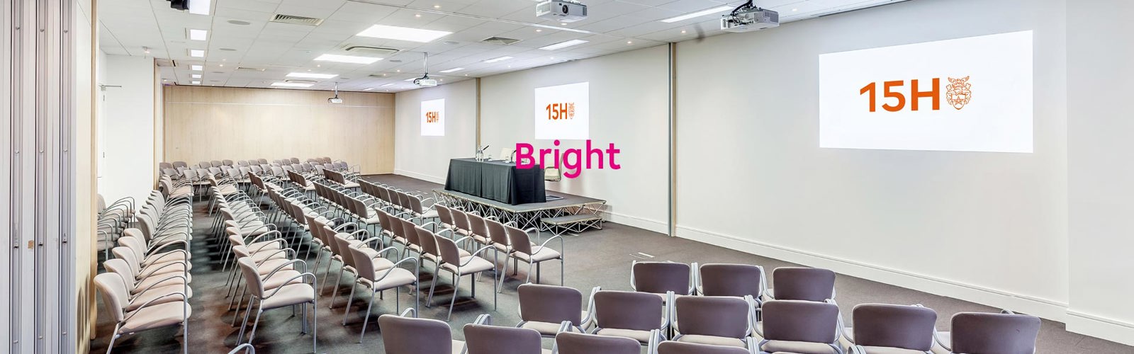 15Hatfields conference room with the word 'Bright'