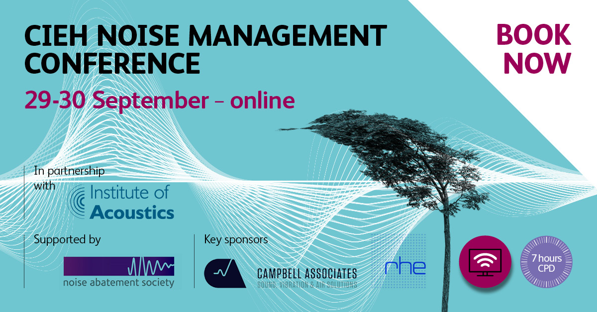 CIEH to deliver noise management guidance at 2022 conference