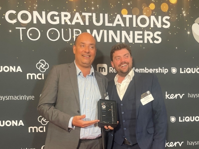 15Hatfields General Manager Warren Campbell and Deputy General Manager Joe Harris at Memcom Membership Excellence Awards