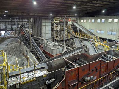 Bywaters' Materials Recovery Facility (MRF), Lea Riverside, East London