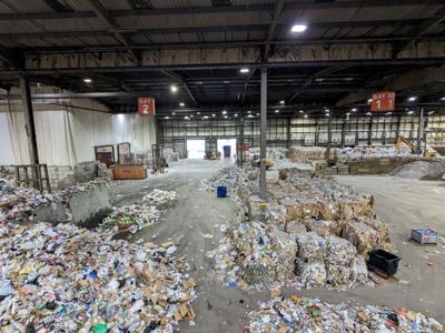 Bywaters' Materials Recovery Facility (MRF), Lea Riverside, East London