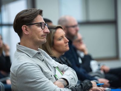 Delegates attending talk