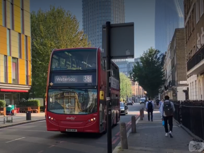 London bus to Waterloo