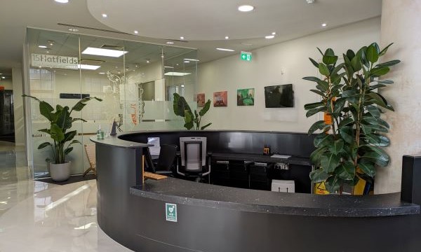 15Hatfields' lowered reception desk