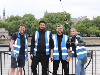 15Hatfields' team take part in beach clean on the Thames