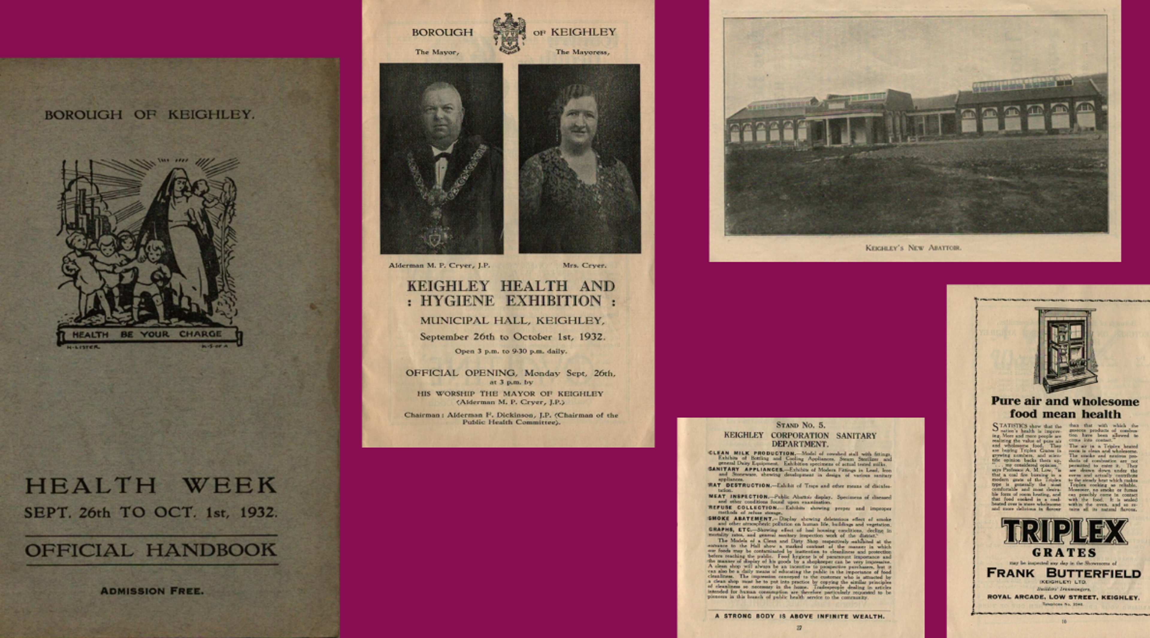 The Official Handbook from Keighley's "Health Week" 1932